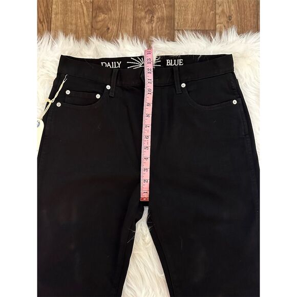 Daily Blue by Adriano Goldschmied  Black Straight Leg Jeans Size 31 NWT - Picture 13 of 16